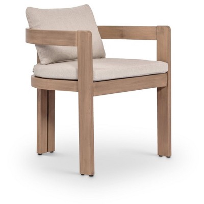 Meridian Furniture,Newport Water Resistant Fabric Upholstered Outdoor Patio Dining Chair