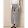 Allegra K Women's Plaid Elastic Waist Casual Work Office Long Trousers Gray  X-large : Target