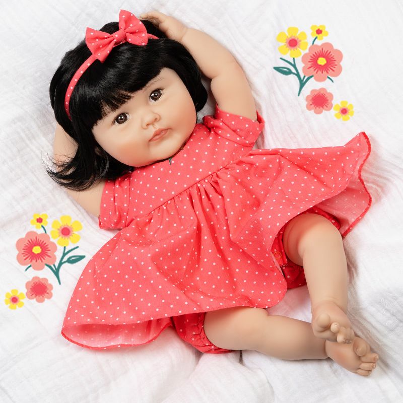 Paradise Galleries Reborn Baby Doll Kayo Hana 20 inch Toddler - Black Hair/Brown Eyes, 1 of 10