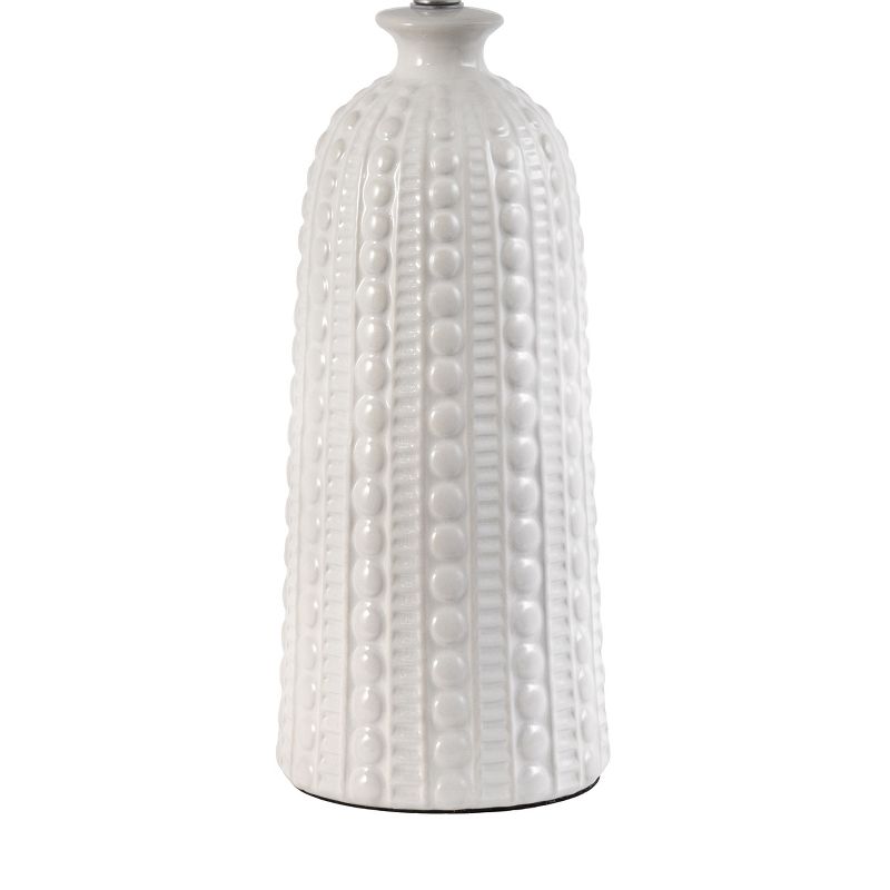 nuLOOM Flint Ceramic 30" Table Lamp Lighting - Cream 30" H x 15" W x 15"D, 3 of 10