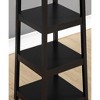 Roundhill Furniture Vassen Coat Rack w/ 3-Tier Storage Shelves - Black Finish - 2 of 3