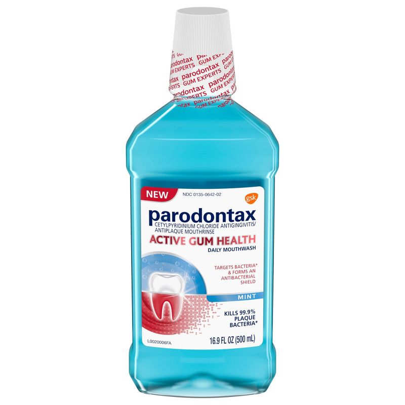 Parodontax Active Gum Health Mint Rinse Mouthwash - 16.9 fl oz/3ct, 6 of 10