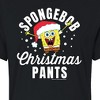 Women's - SpongeBob SquarePants - SpongeBob Christmas Pants Cropped Graphic T-Shirt - 2 of 4