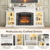 VINGLI 70'' Fireplace TV Stand for up to 80 inch TVs, Electric Fireplace with Mantel, Modern Entertainment Center with LED Light - 3 of 4