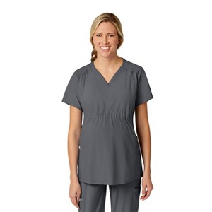 Wink W123 Maternity V-Neck Scrub Top - 1 of 4
