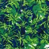 navy palm print