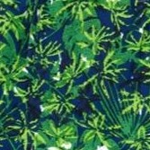 navy palm print
