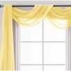 Home Mart Goods Gold Sheer Window Scarf Valance Topper Draping Extra Long - 37" x 216" - 2 of 4
