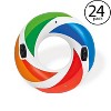 Intex Inflatable 47" Color Whirl Tube Swimming Pool Raft with Handles (24 Pack) - 2 of 4