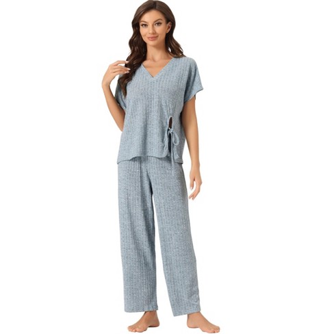 Cheibear Womens Modal Nightshirt Soft Button Down Nightgown Short Sleeve  Pajama Sleepshirt Blue Small : Target