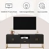 Sapphtopaz Modern TV Stand for TVs Entertainment Center Console Table with Shelves and Storage Cabinets TV Stands for Living Room - 2 of 4