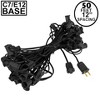 Novelty Lights 25 Feet C7/E12 Candelabra Base Christmas Stringer, Vintage Holiday Hanging Light String, 12" Spacing, SPT-1 20 Gauge Wire - 4 of 4