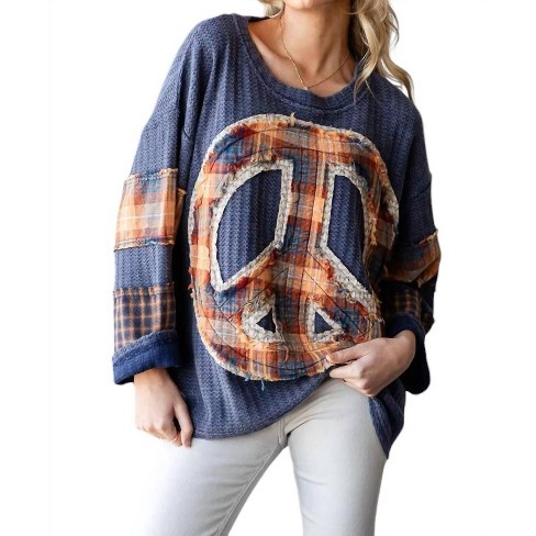 Women's Peace and Love Thermal Top - Oli & Hali - image 1 of 4