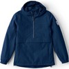 Lands' End Adult Squall Waterproof Anorak Pullover - X-Small - Deep Sea Navy - 2 of 4