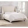 Skyline Furniture Dianna Swoop Arm Wingback Linen Bed - image 2 of 3