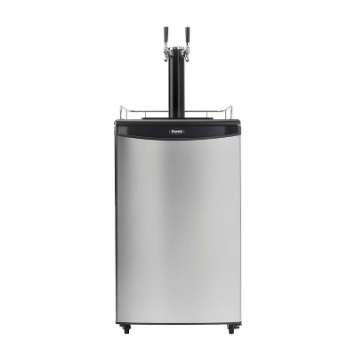 Danby 5.4 cu. ft. Dual-Tap Keg Cooler in Stainless Steel Look DKC054A1BSL2DB