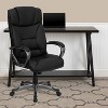 Emma and Oliver High Back Black LeatherSoft Executive Swivel Office Chair with Lip Edge Base - image 2 of 4