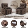 Bencmate Sofas Small Recliner Chair for Home Living Room, Bedroom, Indoor Sofas for Adults, Brown,33.5"*28.9"*40.9" - 4 of 4
