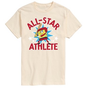 Men's - SpongeBob SquarePants - Baseball All Star Short Sleeve Graphic T-Shirt - 1 of 4