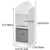 NicBex Bookcases for Living Room Multifunction Display Stand Bookshelf Toy Storage Organizer with 3 Collapsible Fabric Drawers for Bedroom - 2 of 4