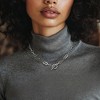 Ross-Simons Italian Sterling Silver Paper Clip Link Toggle Necklace - 2 of 4