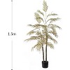 Ficus Tree Artificial, Artificial Plants Indoor in Sturdy White Pot,Indoor Faux Tree for Home Office Decor - 3 of 4