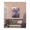 Cottage Garden West of The Wind Artistic Allium Purple, Pink 40 x 30 Inch Waterproof Gallery Wrapped Canvas, Outdoor Garden, Yard, Patio All Weather - 2 of 2