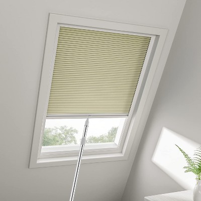 Cordless Skylight Shades 100% Blackout (Cream, 12-51 Wide and 12-74 High)