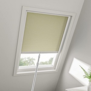 Cordless Skylight Shades 100% Blackout (Cream, 12-51 Wide and 12-74 High) - 1 of 3