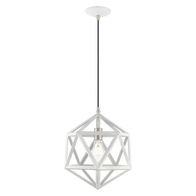 Livex Lighting Ashland 1 - Light Pendant in  White