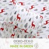 Christmas Flannel Sheet Set, 100% Cotton, Soft Heavy Brushed Flannel, 16 Inch Deep Pocket, 4 Pieces - 4 of 4