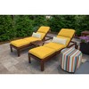 Casual Cushion Solid Sunbrella Fabric 1-Piece Indoor/Outdoor Lumbar Pillow, 22"W x 9"L - 2 of 4