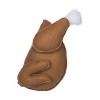 Transpac Plush Turkey Decor - Soft White Polyester Animal Figurine for Fall Harvest Tabletop Decoration and Gifts - 2 of 4