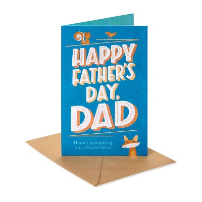  Father's Day Greeting Card 'Happy Fathers Day' with Critters 