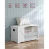 Storage Chest with Safety Hinges, Storage Trunk and Shoe Bench, 15.7 x 31.5 x 18.1 Inches, Ideal for Entryway - 3 of 4
