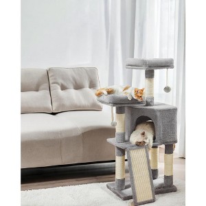 45.3-Inch Cat Tree Cat Tower for Indoor Cats with Scratching Post, Ramp, Perch, Spacious Cat Cave - 1 of 4