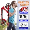 Hurtle Foldable Kick Scooter - Lightweight Alloy Deck with High Impact Wheels - Adjustable Handlebar - 4 of 4