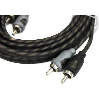 Rockford Fosgate RFI-10 10 Feet Twisted 2 Channel RCA Car Audio Signal Cable