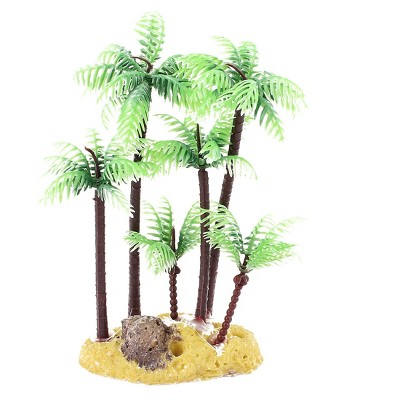 Unique Bargains Artificial Tree Plants for Fish Tank Aquarium Plastic Decor 5.4" Green