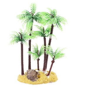 Unique Bargains Artificial Tree Plants for Fish Tank Aquarium Plastic Decor 5.4" Green - 1 of 4