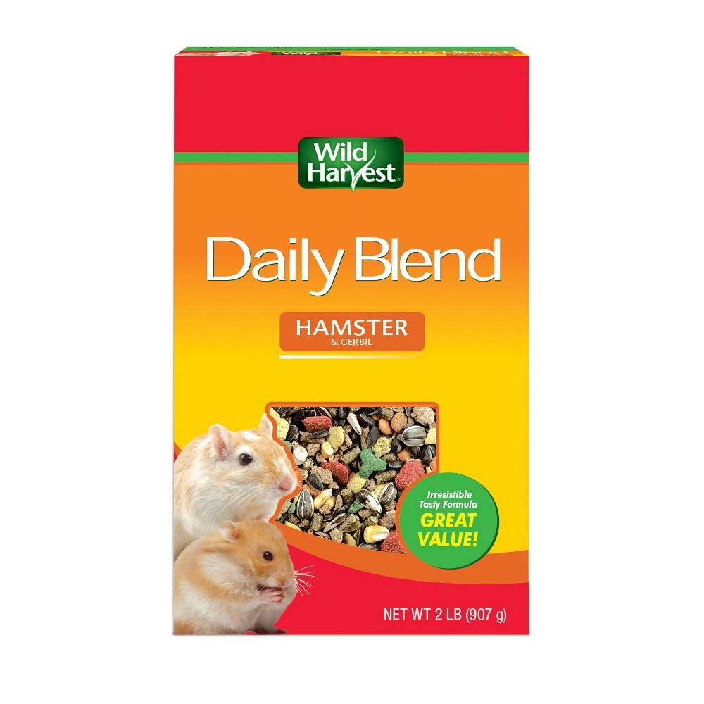 Wild Harvest Daily Blend Nutrition Diet Grain and Corn Flavor Hamsters and Gerbils Dry Food - 2lb