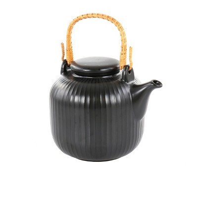 Gibson Studio 3b Mio 38.8 Ounce Stoneware Teapot In Pepper : Target