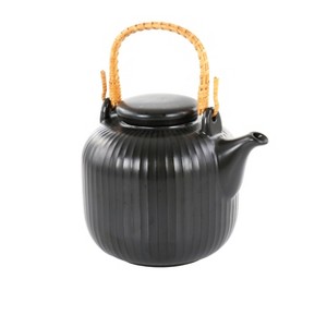 Gibson Studio 3B Mio 38.8 Ounce Stoneware Teapot in Pepper - 1 of 4