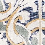 floral tile navy
