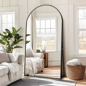 CENGHU Arch Floor Mirror, 65"x 25" Floor Mirror Full Length, Freestanding Mirror For Living Room Bedroom - 1 of 4