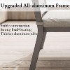 Heynemo 6 Pieces Patio Dining Sets, Aluminum Outdoor Dining Table with 4 Chairs and Bench, Patio Dining Furniture Set with Removable Cushion - 3 of 4