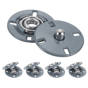 Unique Bargains Alloy Invisible Durable High Hardness Buckle Fasteners Press Studs Buttons 5 Pcs - 1 of 4