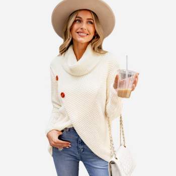 White Turtleneck Sweater : Target