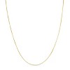 14k Yellow Gold or White Gold 0.8mm Single Extendable Solid Box Chain Adjustable Necklace, 16" - 18 Inch - 3 of 4