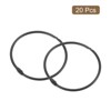 Unique Bargains Carbon Steel Loose Leaf Binder Snap Shower Curtain Rings 20 Pcs - 3 of 4